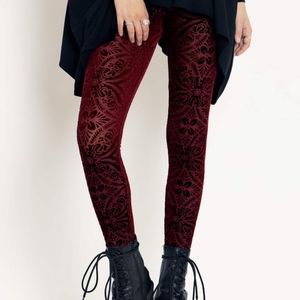 Blackmilk Burnt Velvet Leggings